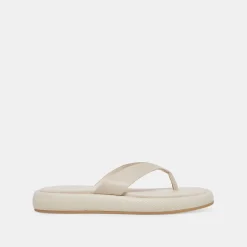 ADIN SANDALS IVORY LEATHER