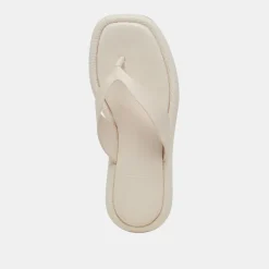 ADIN SANDALS IVORY LEATHER