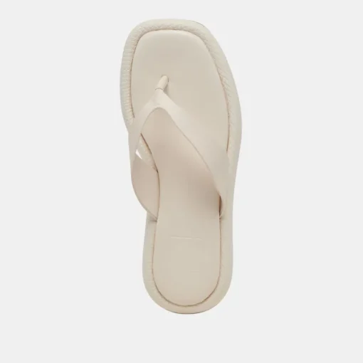 ADIN SANDALS IVORY LEATHER