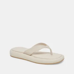 ADIN SANDALS IVORY LEATHER