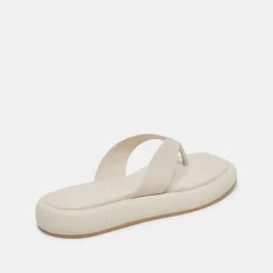 ADIN SANDALS IVORY LEATHER