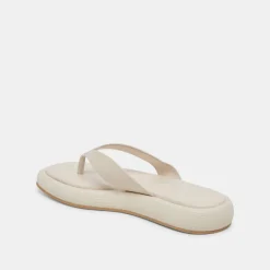 ADIN SANDALS IVORY LEATHER