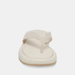 ADIN SANDALS IVORY LEATHER