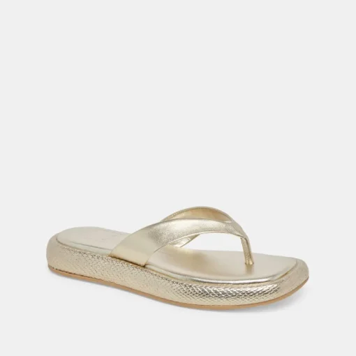 ADIN SANDALS PLATINUM DISTRESSED LEATHER