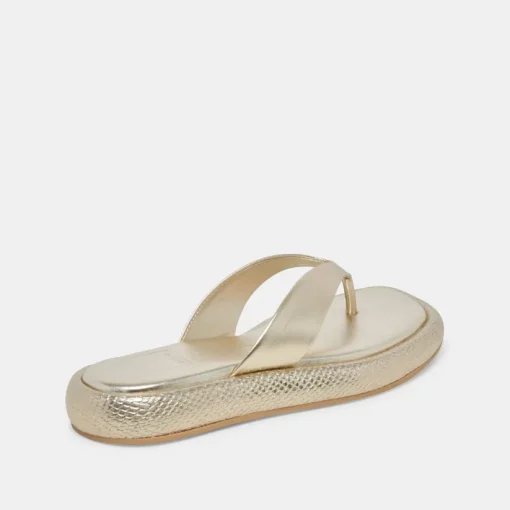 ADIN SANDALS PLATINUM DISTRESSED LEATHER