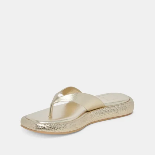 ADIN SANDALS PLATINUM DISTRESSED LEATHER