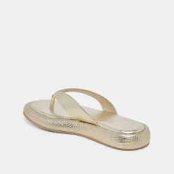 ADIN SANDALS PLATINUM DISTRESSED LEATHER