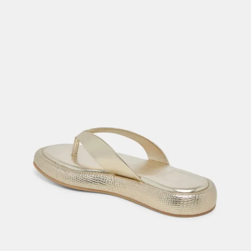 ADIN SANDALS PLATINUM DISTRESSED LEATHER