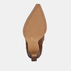 ANGEL BOOTIES DK BROWN SUEDE