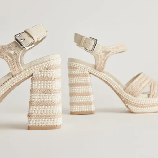 ANIRA PEARL HEELS IVORY PEARLS