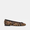 ANISA BALLET FLATS DK LEOPARD CALF HAIR