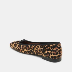 ANISA BALLET FLATS DK LEOPARD CALF HAIR