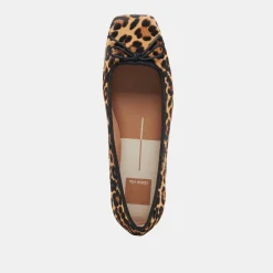 ANISA BALLET FLATS DK LEOPARD CALF HAIR