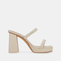 ARIELE HEELS VANILLA PEARLS