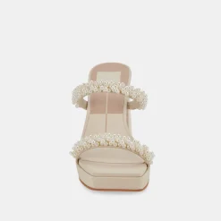 ARIELE HEELS VANILLA PEARLS