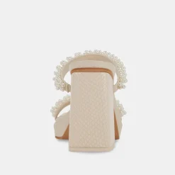 ARIELE HEELS VANILLA PEARLS
