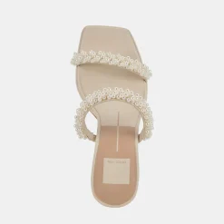 ARIELE HEELS VANILLA PEARLS