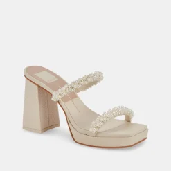ARIELE HEELS VANILLA PEARLS
