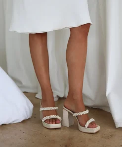 ARIELE HEELS VANILLA PEARLS