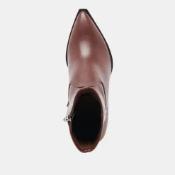 ARYA WIDE CALF BOOTS CHOCOLATE LEATHER