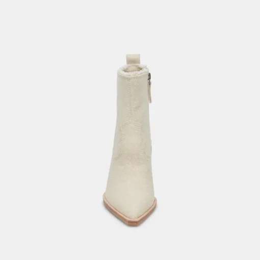 AUSTIN BOOTS IVORY DENIM