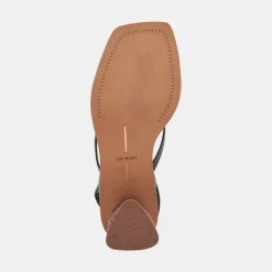 BANITA WIDE SANDALS BLACK LEATHER