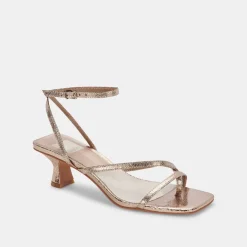 BAYLOR HEELS DARK GOLD CRACKLED STELLA