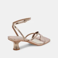 BAYLOR HEELS DARK GOLD CRACKLED STELLA