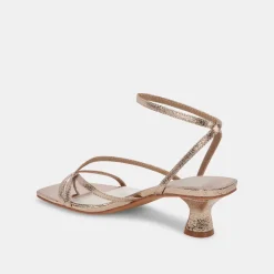 BAYLOR HEELS DARK GOLD CRACKLED STELLA