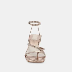 BAYLOR HEELS DARK GOLD CRACKLED STELLA