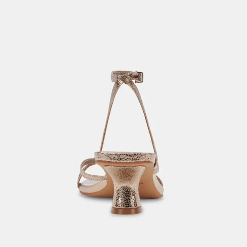 BAYLOR HEELS DARK GOLD CRACKLED STELLA