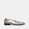 BENY FLATS SILVER DISTRESSED LEATHER
