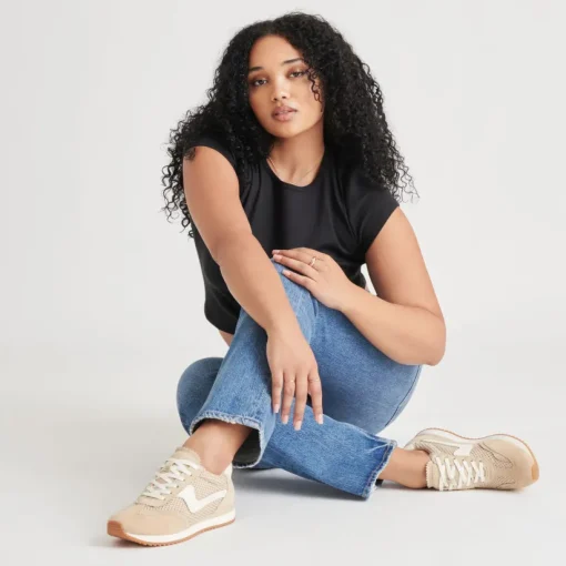 B.NTCD MESH SNEAKERS SESAME WOVEN MESH
