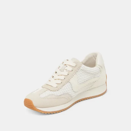 B.NTCD MESH SNEAKERS WHITE WOVEN MESH