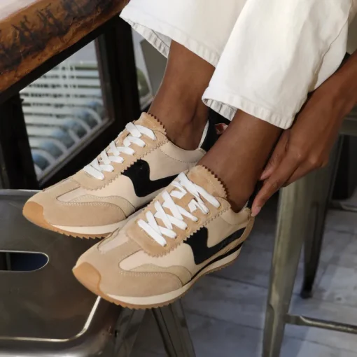 B.NTCD SNEAKERS TAN MULTI NYLON