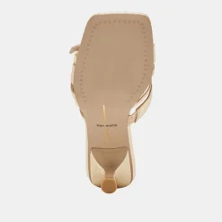 BRYANT HEELS GOLD DISTRESSED LEATHER