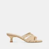 BRYANT HEELS NATURAL WOVEN RAFFIA