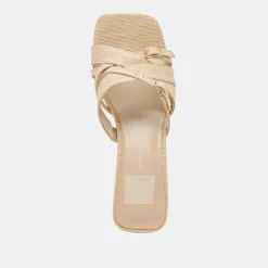 BRYANT HEELS NATURAL WOVEN RAFFIA