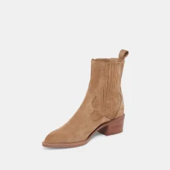 BRYLEE H2O WIDE BOOTIES MUSHROOM SUEDE