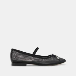 CADEL BALLET FLATS BLACK PEARLS