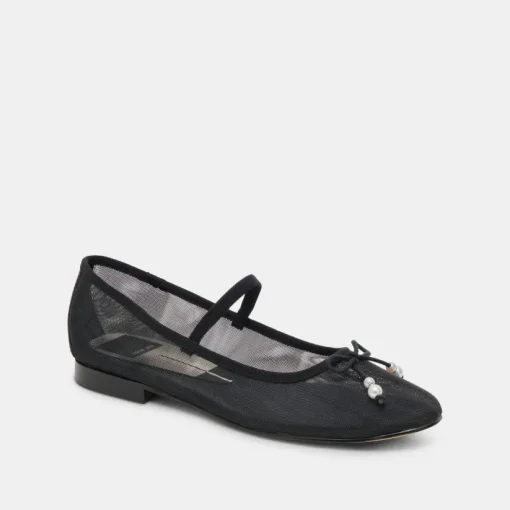 CADEL BALLET FLATS BLACK PEARLS