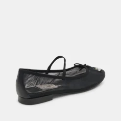 CADEL BALLET FLATS BLACK PEARLS