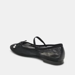 CADEL BALLET FLATS BLACK PEARLS
