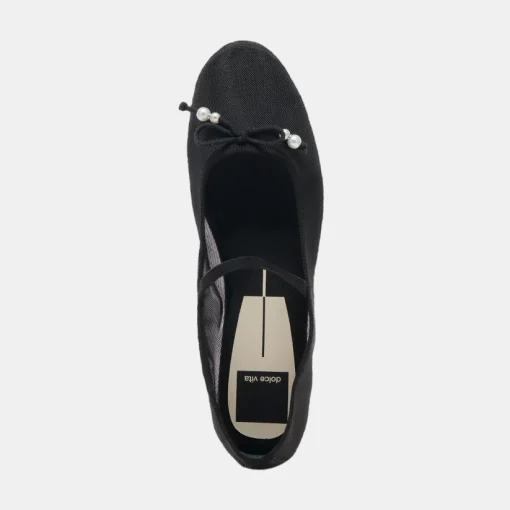 CADEL BALLET FLATS BLACK PEARLS