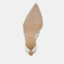 CLARA HEELS SILVER MESH