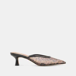 CLEO HEELS DK LEOPARD MESH