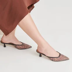 CLEO HEELS DK LEOPARD MESH