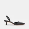CORSA HEELS BLACK LEATHER