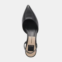 CORSA HEELS BLACK LEATHER