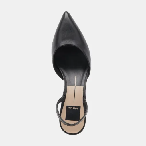 CORSA HEELS BLACK LEATHER